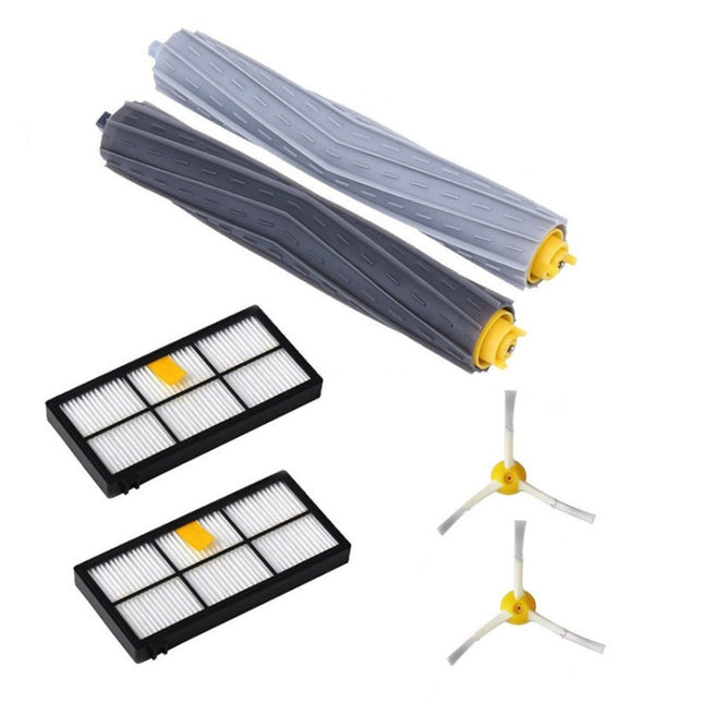 Robot Sweeping Brush + Hypa Filter + Triangle Side Brush For iRobot 800 960