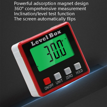 Precision Digital Inclinometer Electron Goniometers 4x90 Degree Magnetic Base Digital Protractor Angle Finder Bevel Box