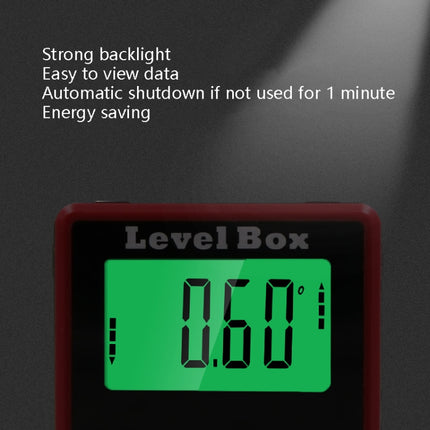 Precision Digital Inclinometer Electron Goniometers 4x90 Degree Magnetic Base Digital Protractor Angle Finder Bevel Box