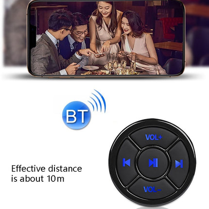 Car Mobile Phone Remote Control Bluetooth Wireless Multimedia Button Remote Control Music Playback Selfie, Silver, Black, Black With Buckle, Silver With Buckle