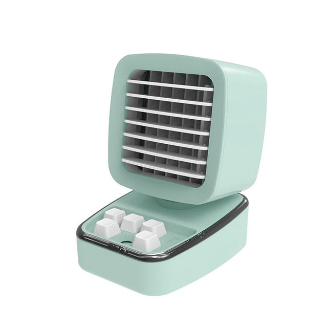 A5 Mini Humidifying Refrigeration Air Conditioning Fan USB Home Desktop Water Cooling Fan, Vintage Green, Mint Green, Ivory Camel, Girl Pink