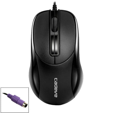 2 PCS Cadeva 006 3 Keys Wired Mouse Household Computer Mouse, USB Interface, PS/2 Interface