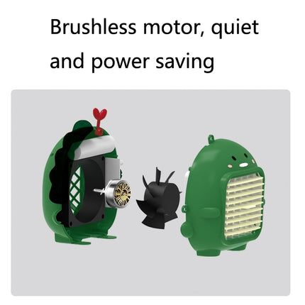 A9 Desktop Dinosaur Fan USB Mini Large Wind Fan, Green, Yellow, Pink