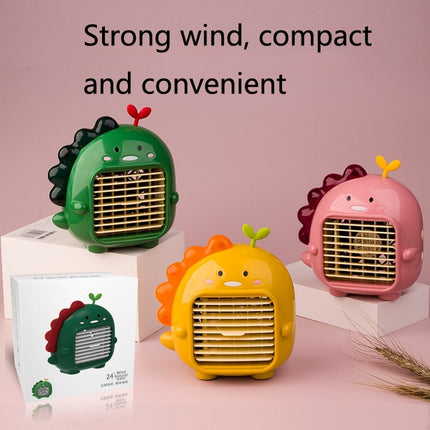 A9 Desktop Dinosaur Fan USB Mini Large Wind Fan, Green, Yellow, Pink
