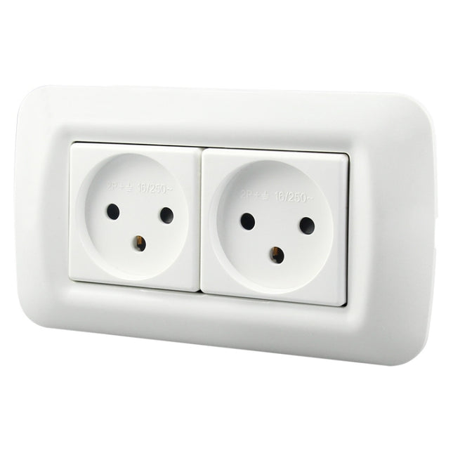 PC Panel Duplex Israel Three-Hole Wall Power Socket