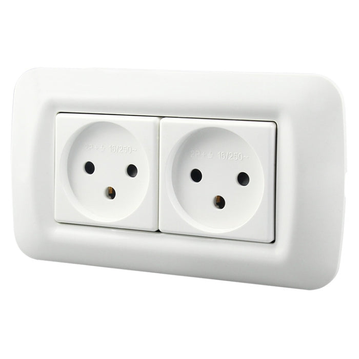 PC Panel Duplex Israel Three-Hole Wall Power Socket