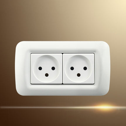 PC Panel Duplex Israel Three-Hole Wall Power Socket