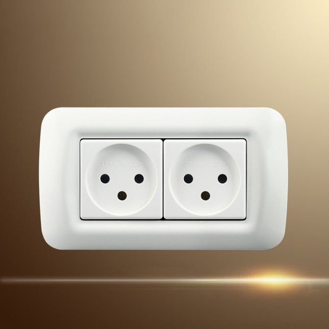 PC Panel Duplex Israel Three-Hole Wall Power Socket