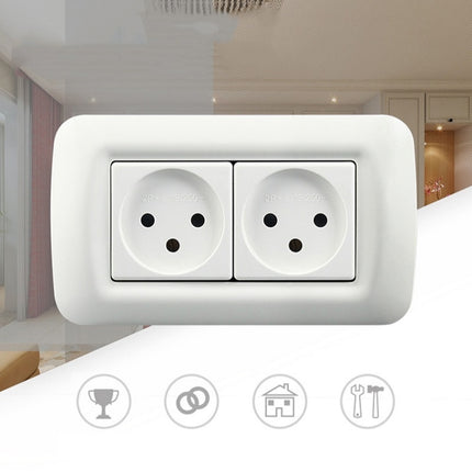 PC Panel Duplex Israel Three-Hole Wall Power Socket
