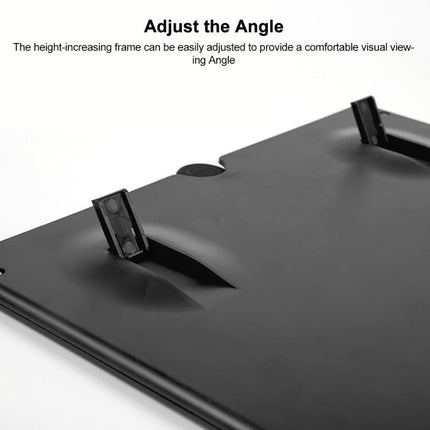 16 inch Mobile Phone Screen Magnifier With Pull-Out 3D Eye Protection High-Definition Magnifying Glass Holder, Black, White