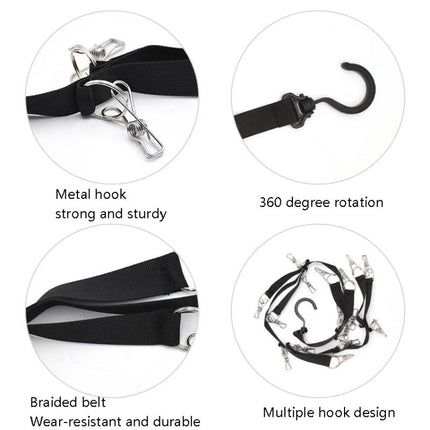 Rotary Hook Wardrobe Cap Clip-Hanging Rope Bedroom Home Storage Clothes Door Back Rogue, Clothes Door Back Hook
