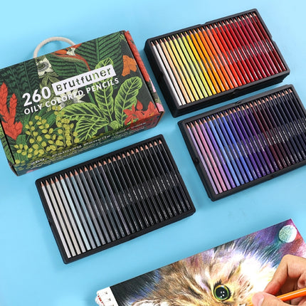 BRUTFUNER 520 Colors Color Lead Set Art Painting Oily Hand-Painted Color Lead, 520 Colors Hand-Painted