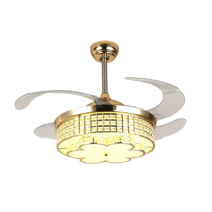 Invisible Crystal Fan LED Chandelier Home Living Room Bedroom Variable Frequency Ceiling Fan Light with Remote Control, 42 inch 115 Three Colors 36W, 42 inch 116 Three Colors 36W, 42 inch 114 Three Colors 36W, 42 inch 112 Three Colors 36W              ...