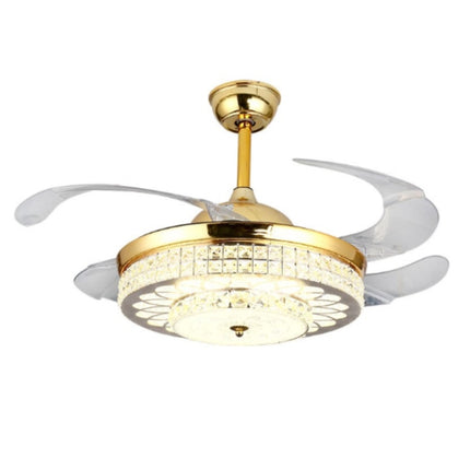 Invisible Crystal Fan LED Chandelier Home Living Room Bedroom Variable Frequency Ceiling Fan Light with Remote Control, 42 inch 115 Three Colors 36W, 42 inch 116 Three Colors 36W, 42 inch 114 Three Colors 36W, 42 inch 112 Three Colors 36W              ...