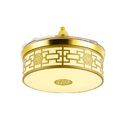 Invisible Crystal Fan LED Chandelier Home Living Room Bedroom Variable Frequency Ceiling Fan Light with Remote Control, 42 inch 115 Three Colors 36W, 42 inch 116 Three Colors 36W, 42 inch 114 Three Colors 36W, 42 inch 112 Three Colors 36W              ...