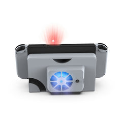 DOBE Host Base Cooling Fan With Blue Light For Switch OLED, White, Black