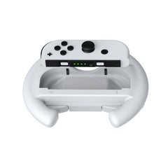 DOBE Left And Right Handle Steering Wheel For Switch OLED / Switch, Specification：, White（2PCS/Pack）, Black（2PCS/Pack）, Red + Blue（2PCS/Pack）