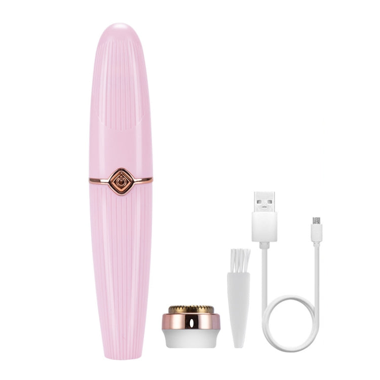 Ladies Shaver 2 In 1 Lipstick Epilator Mini Face Shaver, Pink, White