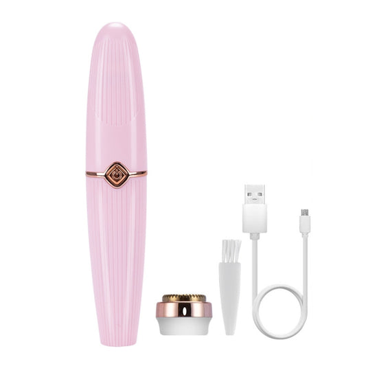 Ladies Shaver 2 In 1 Lipstick Epilator Mini Face Shaver, Pink, White
