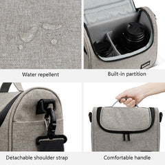 Baona BN-H011 Digital SLR Camera Bag Lens Storage Shoulder Bag, BN-H011 (Black), BN-H011 (Gray)