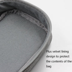 Baona BN-B002 Laptop Power Cable Digital Storage Bag Charger Accessories Storage Bag, Gray, Black