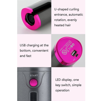 Portable USB Charging Wireless Curler Lazy Automatic Curling Rod, Patented Gray, Patented Golden, Patented Green, Patented Pink, Patented White