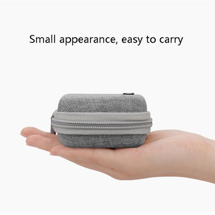 2 PCS Baona BN-F001 Headset Oxford EVA Storage Box Data Cable Charger Organizing Box, Gray, Black