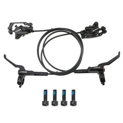 Meroca M800 Bicycle Brake Mountain Bike Universal Bilateral Brake Oil Pressure Disc Brake, Style:, 1 Pair Oil Brakes, 1 Pair Oil Brakes + 1 Pair Disc Brakes, Right Front 800mm, Left Back 1400mm, Right Front 800mm + Disc Brake���������������������������...