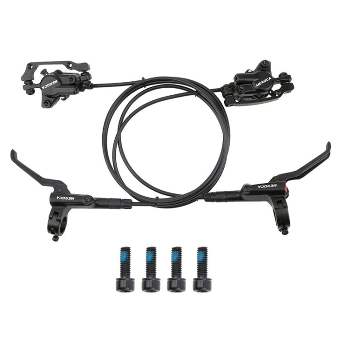 Meroca M800 Bicycle Brake Mountain Bike Universal Bilateral Brake Oil Pressure Disc Brake, Style:, 1 Pair Oil Brakes, 1 Pair Oil Brakes + 1 Pair Disc Brakes, Right Front 800mm, Left Back 1400mm, Right Front 800mm + Disc Brake                           ...