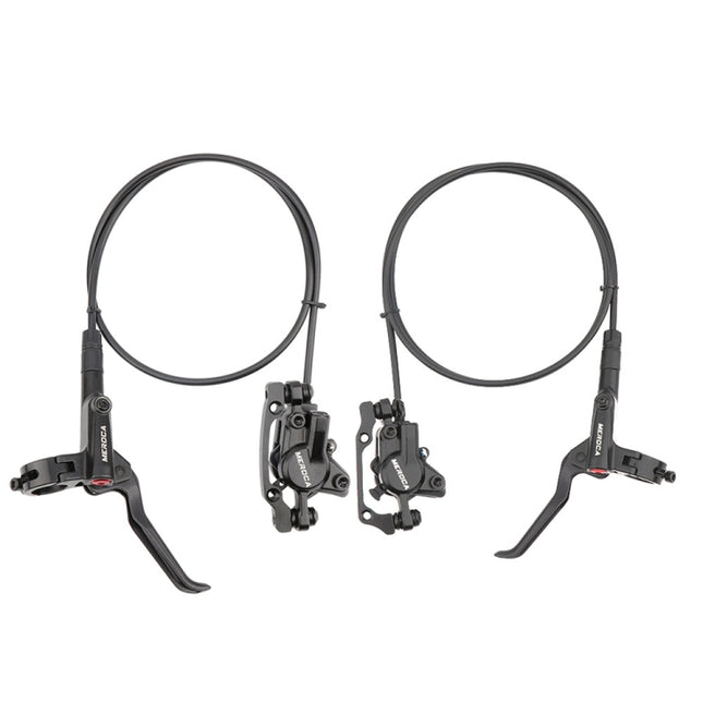Meroca M800 Bicycle Brake Mountain Bike Universal Bilateral Brake Oil Pressure Disc Brake, Style:, 1 Pair Oil Brakes, 1 Pair Oil Brakes + 1 Pair Disc Brakes, Right Front 800mm, Left Back 1400mm, Right Front 800mm + Disc Brake���������������������������...