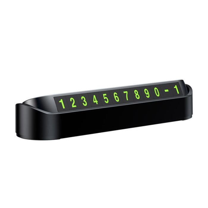 Hidden Parking Number Card Nightlight Number Button Parking Number Card, Style:, Neutral (Black), Neutral (White)