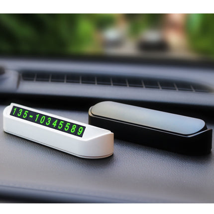 Hidden Parking Number Card Nightlight Number Button Parking Number Card, Style:, Neutral (Black), Neutral (White), 5 Sets of Numbers (Brown), 5 Sets of Numbers (Green), 5 Sets of Numbers (Pink), Double-number (Black), Double-number (White)