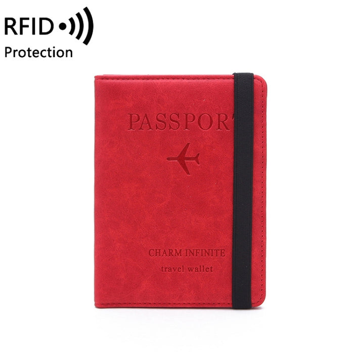 COVC1011 Travel Passport Card Bag Elastic Band Protective Case