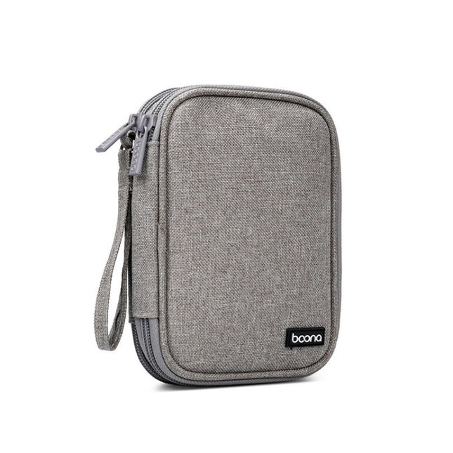 Baona BN-C003 Mobile Hard Disk Protection Cover Portable Storage Hard Disk Bag, Double-layer (Gray), Double-layer (Black), Single-layer (Gray), Single-layer (Black)