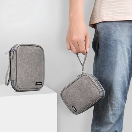 Baona BN-C003 Mobile Hard Disk Protection Cover Portable Storage Hard Disk Bag, Double-layer (Gray), Double-layer (Black), Single-layer (Gray), Single-layer (Black)