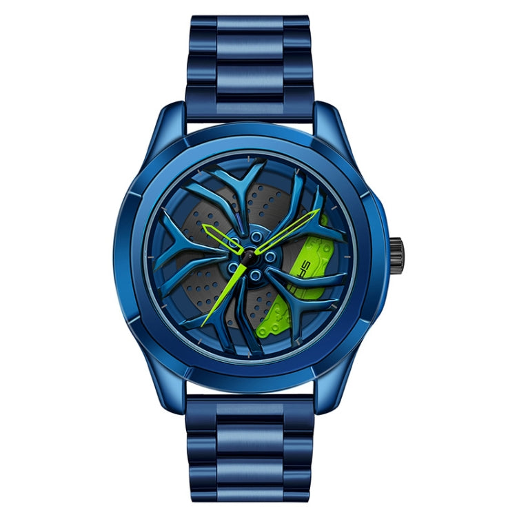SANDA P1065 Wheel Series Casual Steel Band Quartz Watch For Men