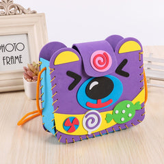 3 PCS Multicolor EVA Foam Puzzles Lovely Animals Children Handmade Bags, Random Style Delivery, 3 PCS EVA Foam Puzzles