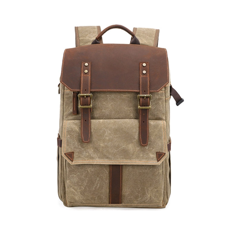 K-011 Outdoor Shoulder Digital Camera Bag Batik Canvas Waterproof Large-Capacity Photography Backpack