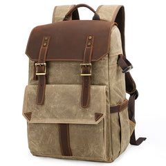 K-011 Outdoor Shoulder Digital Camera Bag Batik Canvas Waterproof Large-Capacity Photography Backpack