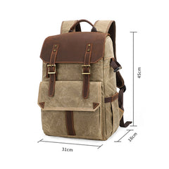 K-011 Outdoor Shoulder Digital Camera Bag Batik Canvas Waterproof Large-Capacity Photography Backpack