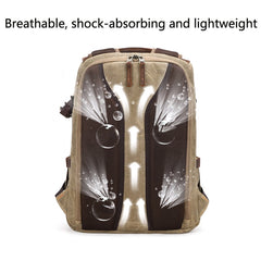 K-011 Outdoor Shoulder Digital Camera Bag Batik Canvas Waterproof Large-Capacity Photography Backpack