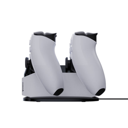 SPARKFOX W20P508 Dual Charger With Contacts Wireless Handle Charger For PS5, Style: