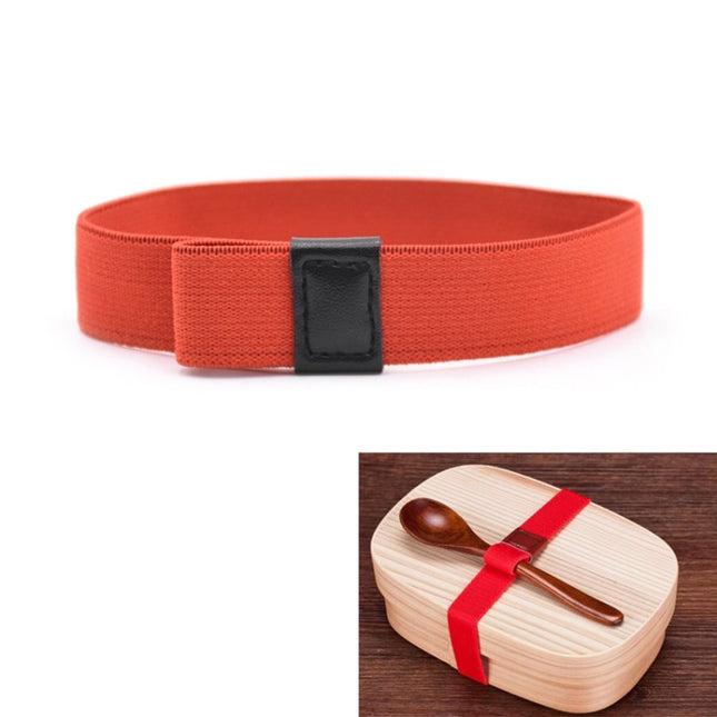 Lunch Box Straps High Elastic Double-Layer Fixed Paste Belt, Lunch Box Straps(Red), Lunch Box Straps(Black)