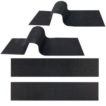 Car License Plate Hook And Loop Fastener High Temperature Resistance Polyester Double-Sided Fixed Stickers, 100x500mm