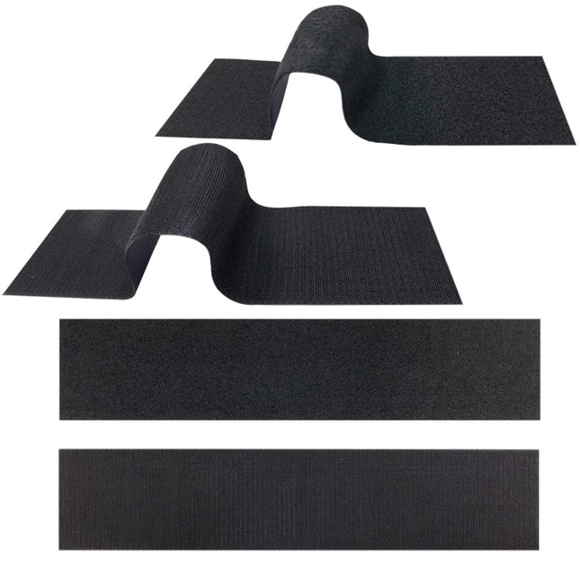 Car License Plate Hook And Loop Fastener High Temperature Resistance Polyester Double-Sided Fixed Stickers, 100x500mm