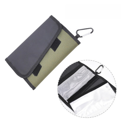 Splitable Fish Bait Bag With 6 PVC Self-Sealing Stickers Classification Storage Hanging Bag