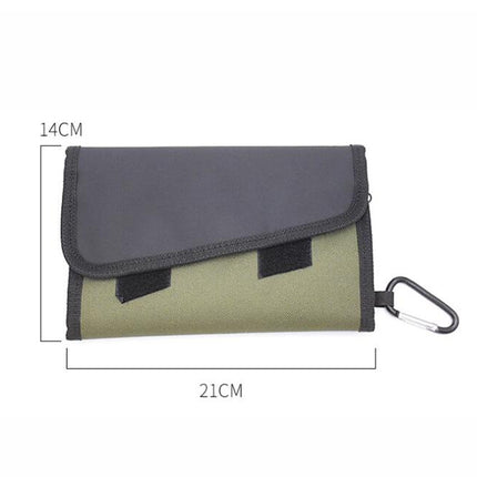 Splitable Fish Bait Bag With 6 PVC Self-Sealing Stickers Classification Storage Hanging Bag