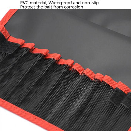 Road Sub-Bait Tool Bag Fishing Accessories Portable Storage Bag Waterproof Foldable Lead Fish Bag, Red Black, Yellow Black