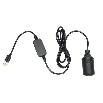 5V Turn 12V USB To Cigarette Lighter Socket Female Head Driving Recorder Mobile Power Cord, Specification: 1.2m, 1m, 2m, 3m