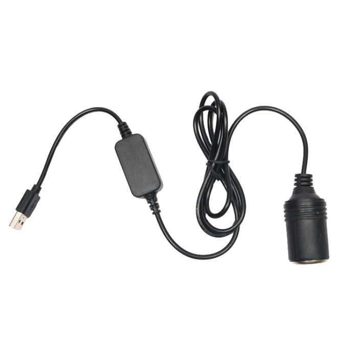 5V Turn 12V USB To Cigarette Lighter Socket Female Head Driving Recorder Mobile Power Cord, Specification: 1.2m, 1m, 2m, 3m